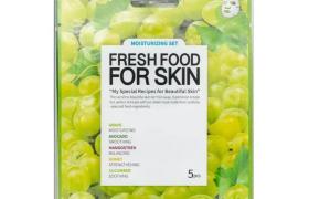 5 masques tissu hydratants aux raisins Fresh Food Farm Skin