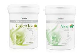 Anskin Modeling Mask - (240g) - Green Tea (1ea) + Aloe (1ea) Set Anskin Modeling Mask - (240g) - Green Tea (1ea) + Aloe (1ea) Set