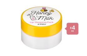 A'PIEU Honey & Milk Lip Sleeping Pack/6.7g (4ea) Set A'PIEU Honey & Milk Lip Sleeping Pack/6.7g (4ea) Set