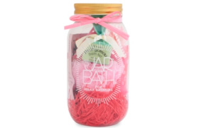 CHARLEY - Ensemble-cadeau de sel de bain en pot - 6pièces - Pink