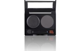 Eyelash Design Company- BrowFx - Boitier à poudre (Charbon) Brow Powder & Wax Duo