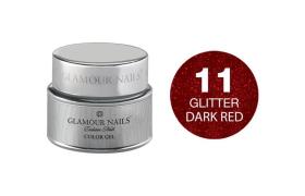 Gel glitter 11 dark red Glamour Nails 5ML