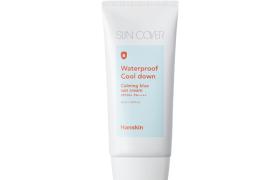 Hanskin - Sun Cover Waterproof Cool Down Crème Solaire Bleue... Hanskin - Sun Cover Waterproof Cool Down Crème Solaire Bleue...