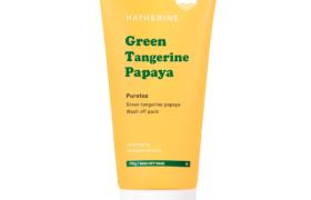 Hatherine - Pack de lavage vert mandarine papaye - 170g Hatherine - Pack de lavage vert mandarine papaye - 170g