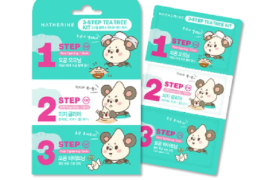 Hatherine - Tea Tree 3 Step Nose Pack Kit - 6sheets
