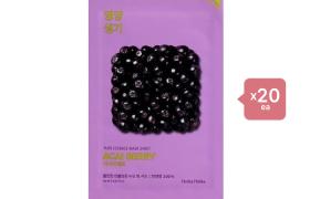 Holika Holika Pure Essence Mask Sheet - Acai Berry - 1pièce (20ea) Set Holika Holika Pure Essence Mask Sheet - Acai Berry - 1pièce (20ea) Set