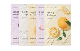 innisfree - Squeeze Energy Mask 5-Day Sheet Mask Challenge Set A