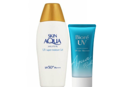 Kao x Rohto Mentholatum UV Aqua Moisture ensemble de crème solaire