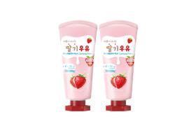 Kwailnara - Coffret Mousse Nettoyante Lait Fraise - 120ml*2ea