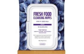 Lingettes nettoyantes au raisin Fresh Food Farm Skin
