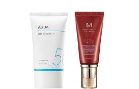 Missha Aqua Sun X M Perfect Cover BB cream # 23 Set Missha Aqua Sun X M Perfect Cover BB cream # 23 Set