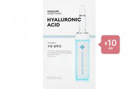 MISSHA Mascure Solution Sheet Mask - Hyaluronic Acid - 1pc (10ea) Set MISSHA Mascure Solution Sheet Mask - Hyaluronic Acid - 1pc (10ea) Set