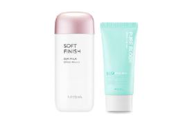 Missha Soft Finish Sun Milk X A'pieu Hero Sunscreen Set B