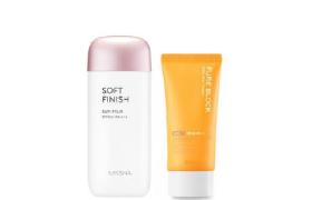 Missha Soft Finish Sun Milk X A'pieu Hero Sunscreen Set A