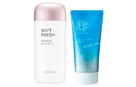 Missha Soft Finish Sun Milk X Isehan Hero Sunscreen Set B