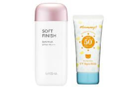 Missha Soft Finish Sun Milk X Isehan Hero Sunscreen Set A