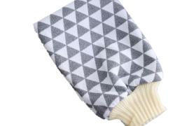 MissLady - Body Scrub Bath Mitt - 1pièce - Grey / White MissLady - Body Scrub Bath Mitt - 1pièce - Grey / White