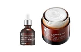 MIZON Snail Repair Cream & Ampoule Set