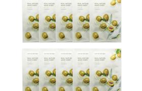 NATURE REPUBLIC - Real Nature Sheet Mask - Olive - 1pc (10ea) Set NATURE REPUBLIC - Real Nature Sheet Mask - Olive - 1pc (10ea) Set