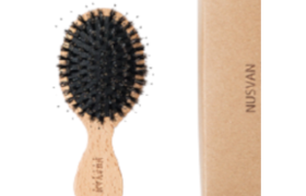 NUSVAN - Brosse à cheveux en poils de sanglier - 1pièce