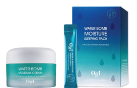 OGI - Water Bomb Moisture Cream + Sleeping Pack - 50ml + 20 pièces OGI - Water Bomb Moisture Cream + Sleeping Pack - 50ml + 20 pièces