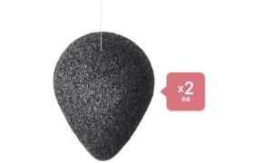 PURITO Bamboo Charcoal Konjac Sponge - 7g (2ea) Set PURITO Bamboo Charcoal Konjac Sponge - 7g (2ea) Set