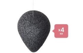 PURITO Bamboo Charcoal Konjac Sponge - 7g (4ea) Set PURITO Bamboo Charcoal Konjac Sponge - 7g (4ea) Set