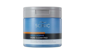 SCINIC - Auqa Homme Tampon transparent pour pores - 130ml/60pads
