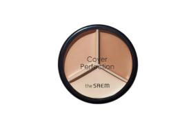 The Saem - Cache-cernes triple pot Cover Perfection - 4.5g*3 - 02... The Saem - Cache-cernes triple pot Cover Perfection - 4.5g*3 - 02...