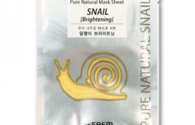 The Saem - Feuille de masque naturel pur - Snail Brightening - 1pièce