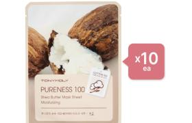 TONYMOLY - Set Feuille de masque Pureness 100 - Shea Butter (10ea) Set TONYMOLY - Set Feuille de masque Pureness 100 - Shea Butter (10ea) Set