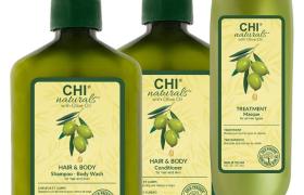 Trio shampooing + conditionneur + masque Naturals CHI