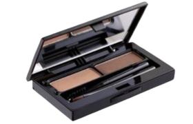 VDIVOV - Mega Brow Pacte - 5.5g - No.02 Medium Brown / Dark Grey