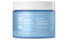 Wellage - Real Hyaluronic Tampon de toner bleu - 210ml/70ea Wellage - Real Hyaluronic Tampon de toner bleu - 210ml/70ea