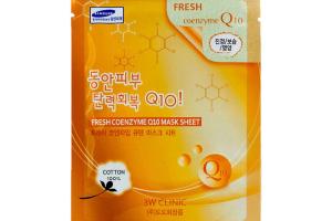 3W Clinic - Feuille de masque fraîche Coenzyme Q10 - 1pièce