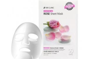 3W Clinic - Masque en feuille Rose Essential Up - 1pièce 3W Clinic - Masque en feuille Rose Essential Up - 1pièce