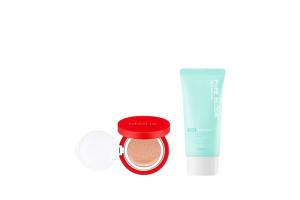A'PIEU - Pure Block Aqua Sun Gel SPF50+ PA+++ X X MISSHA - Velvet Finish Cushion SPF50+ PA+++ - 15g - 23 A'PIEU - Pure Block Aqua Sun Gel SPF50+ PA+++ X X MISSHA - Velvet Finish Cushion SPF50+ PA+++ - 15g - 23