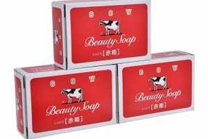 COW soap - Beauty Soap Bar - 85g x3 - Red Box - Rose COW soap - Beauty Soap Bar - 85g x3 - Red Box - Rose