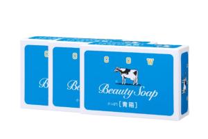 COW soap - Savon de Beauté Coffret Bleu - 3 pièces - N