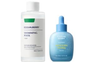 EQQUALBERRY - Swimming Pool Daily Facial Toner - 155ml (1ea) + Hyaltoin Flooding Serum - 30ml (1ea) Set