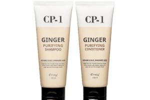 Esthetic House - CP-1 Ginger Purifying Shampoo - 100ml (1ea) + Conditioner - 100ml (1ea) Set