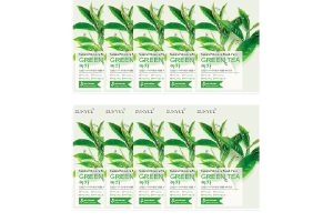 EUNYUL - Pack Masque Hydratant Naturel - Thé Vert - 10pièces EUNYUL - Pack Masque Hydratant Naturel - Thé Vert - 10pièces