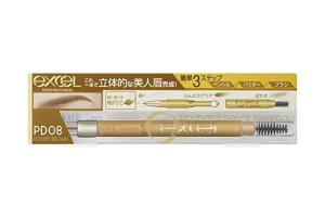 EXCEL - Poudre & Crayon Eyebrow EX - 0.4g - PD08 Honey Brown EXCEL - Poudre & Crayon Eyebrow EX - 0.4g - PD08 Honey Brown