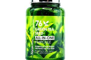 Farm Stay - 76 Ampoule All-In aux Graines de Thé Vert - 250ml Farm Stay - 76 Ampoule All-In aux Graines de Thé Vert - 250ml