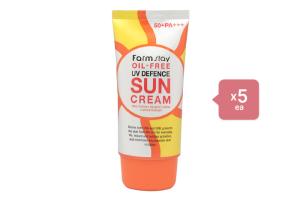 Farm Stay Oil Free UV Defence Sun Cream SPF50+ PA+++ - 70ml (5ea) Set Farm Stay Oil Free UV Defence Sun Cream SPF50+ PA+++ - 70ml (5ea) Set