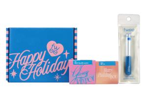 Fwee - Coffret de Noël (Pot de gelée lumineuse + Pot de pudding flou + Mini pinceau à lèvres) - 1 Set (3 articles)