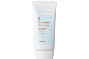 Hanskin - Sun Cover Waterproof Cool Down Crème Solaire Bleue... Hanskin - Sun Cover Waterproof Cool Down Crème Solaire Bleue...