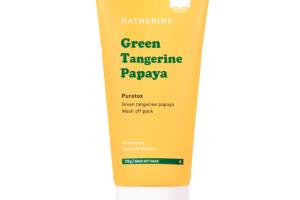 Hatherine - Pack de lavage vert mandarine papaye - 170g Hatherine - Pack de lavage vert mandarine papaye - 170g