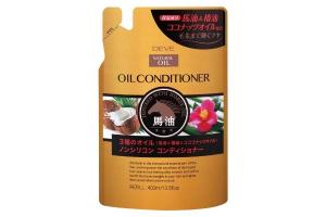 KUMANO COSME - Deve 3 Oil Oil Recharge de revitalisant - Cheval / Camélia / Huile de noix de coco - 400ML
