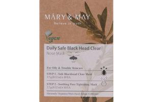 MARY&MAY - Masque de nez transparent Daily Safe Black Head - Step1 MARY&MAY - Masque de nez transparent Daily Safe Black Head - Step1